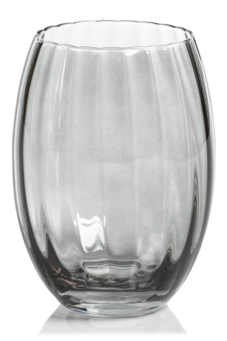 Malden Optic Set of 4 Stemless Glasses, Main, color, GRAY