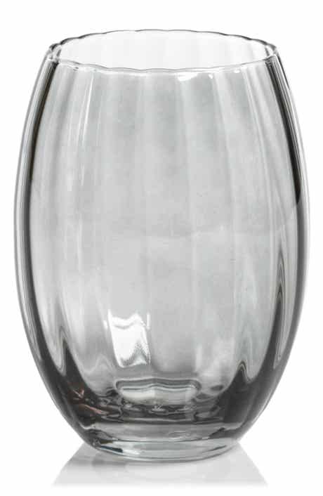 Zodax Malden Optic Set of 4 Stemless Glasses