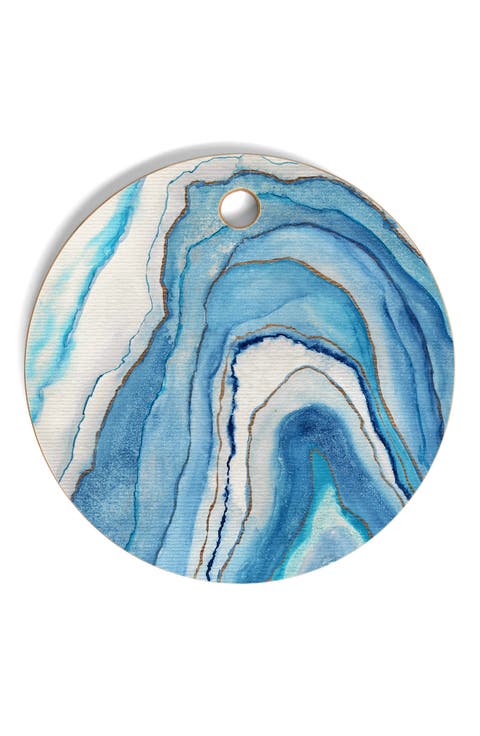 Abstract Watercolor Round Cutting Board
