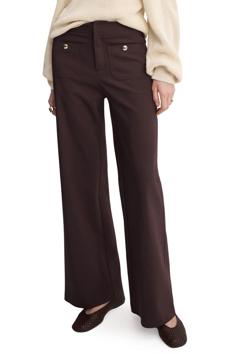 Flare Leg Pants, Main, color, WINE