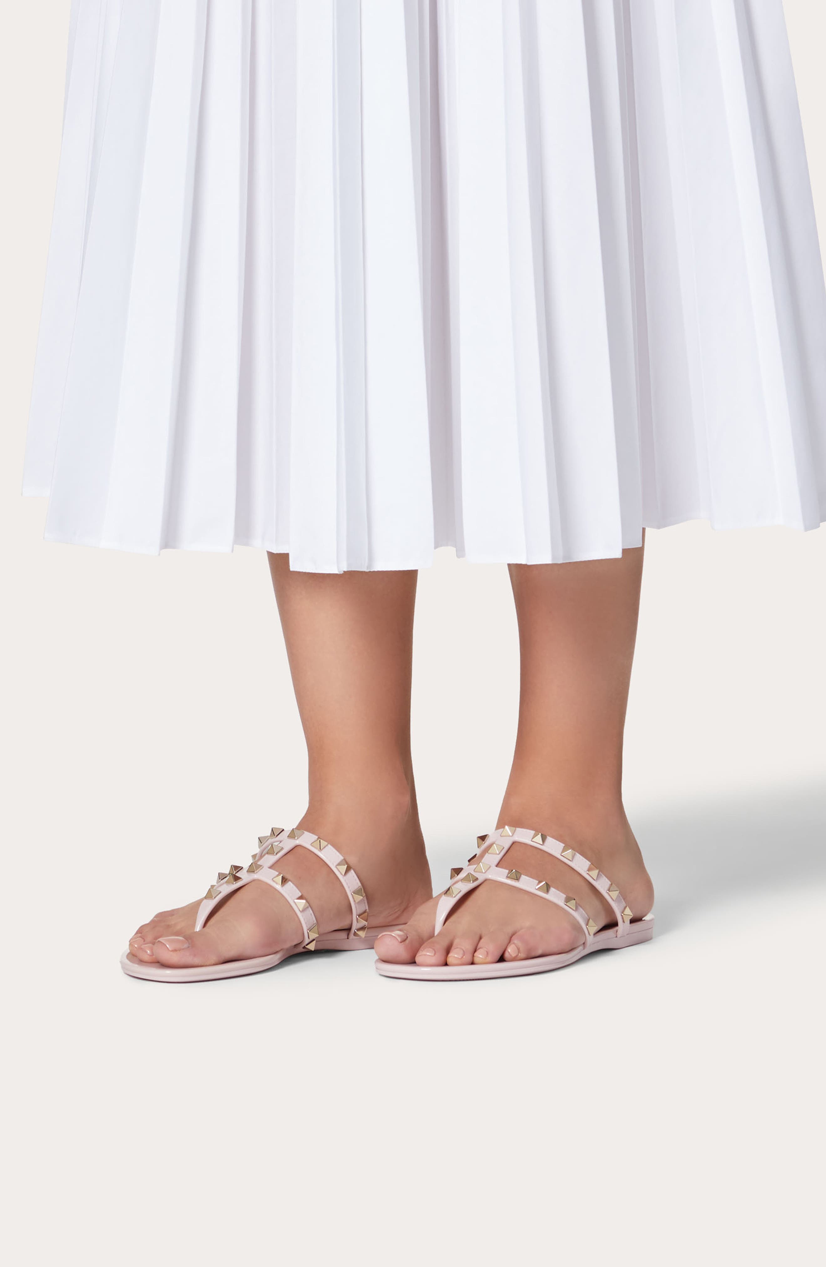 Rockstud Jelly Sandal, Alternate, color, POUDRE