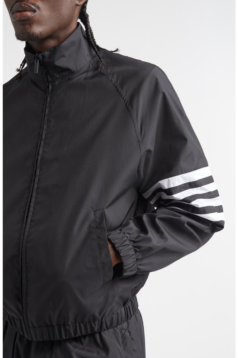 4-Bar Track Jacket, Alternate, color, BLACK