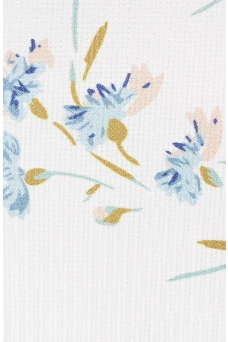 Floral Ruffle Romper, Alternate, color, WHITE BLUE SMALL FLOWER