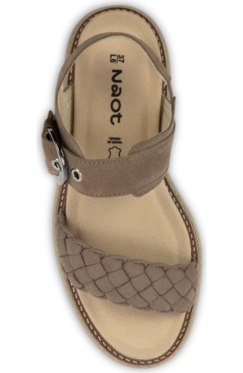 Naot Grove Lug Sandal, Alternate, color, Almond Suede