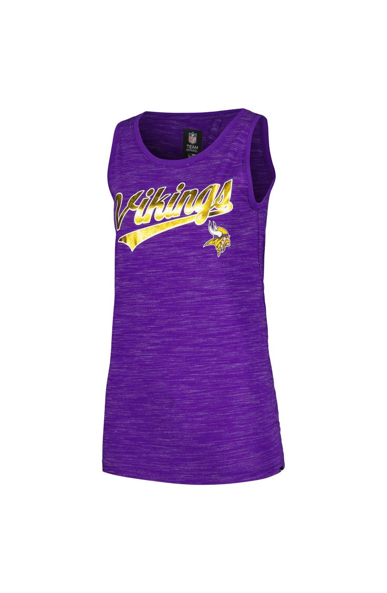 New Era Women's New Era  Purple Minnesota Vikings  Space Dye Active Tank Top, Alternate, color, Purple