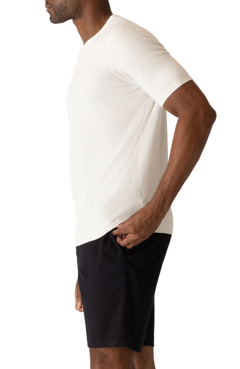 DEKE Modern Texture Knit T-Shirt, Alternate, color, White