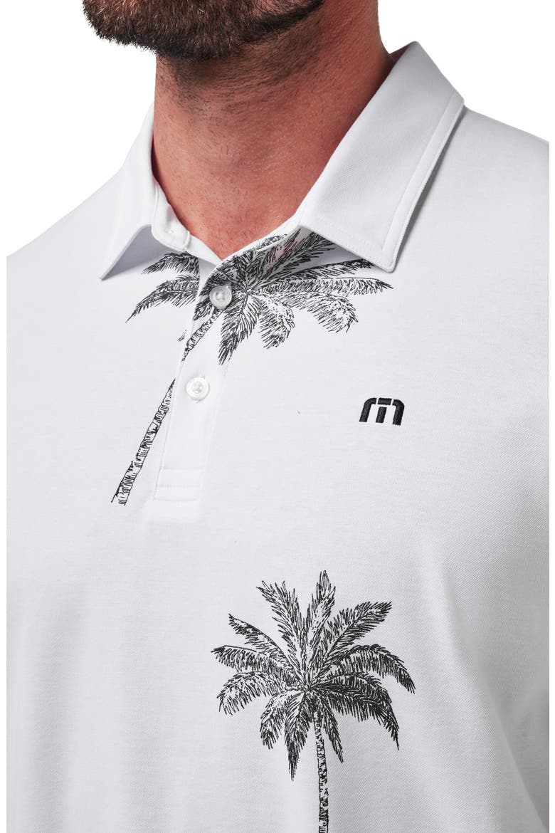 Mesic Palm Tree Polo, Alternate, color, WHITE