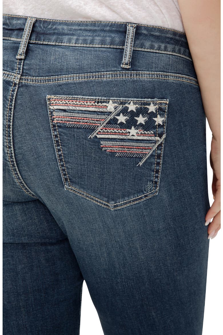 Suki Americana Curvy Mid Rise Capri Jeans, Alternate, color, BALLOT