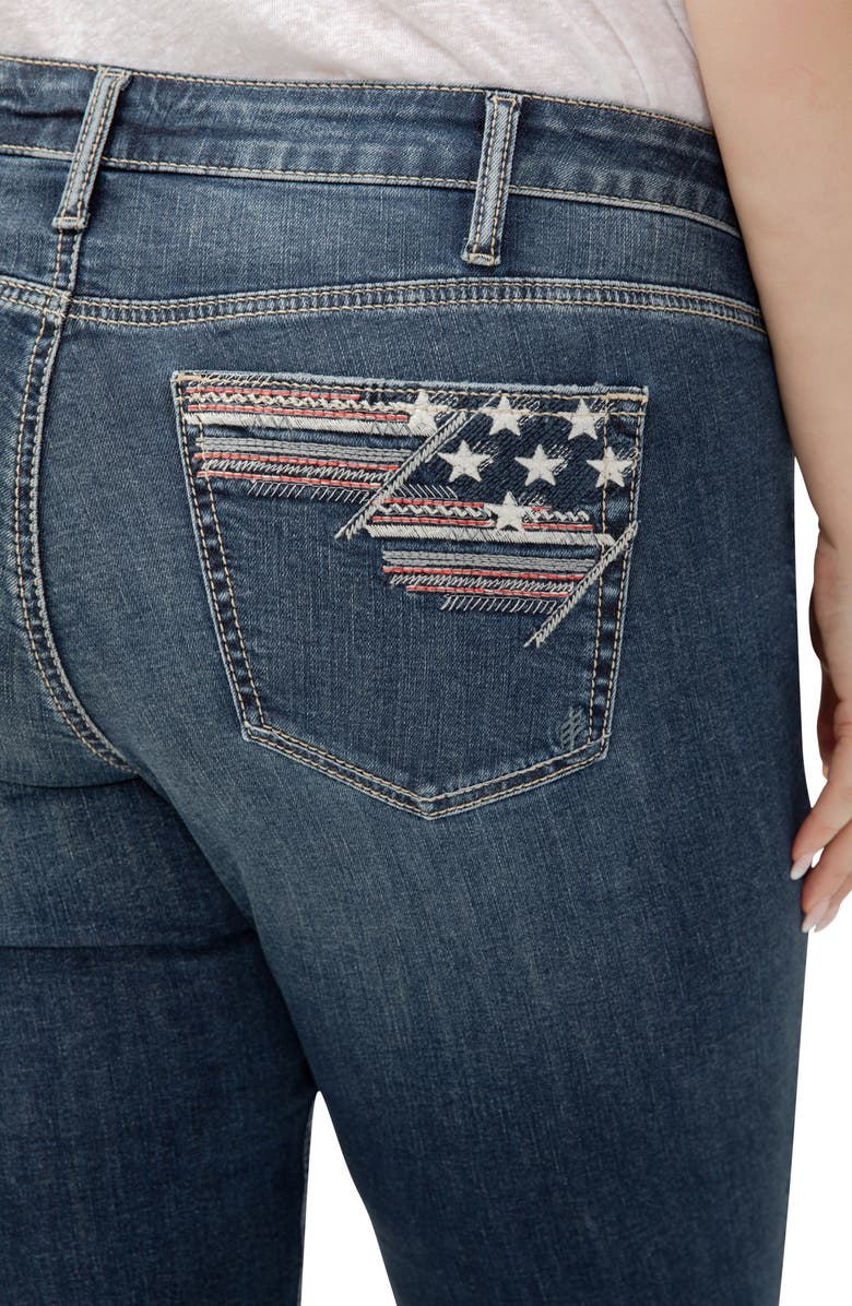 Silver Jeans Co. Suki Americana Curvy Mid Rise Capri Jeans, Alternate, color, Ballot