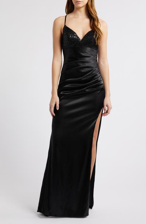 Bead & Sequin Bust Dress