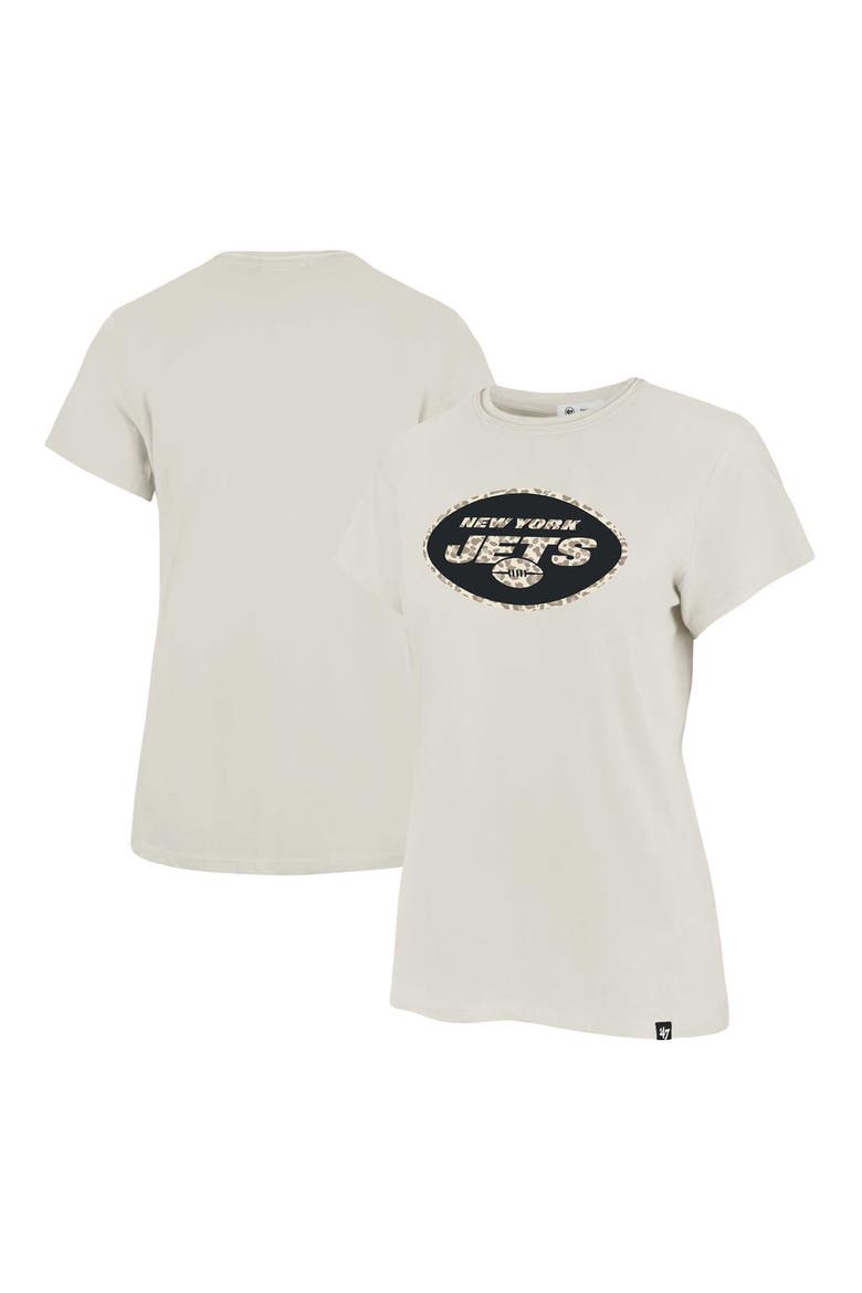 Women's '47 Cream New York Jets Panthera Frankie T-Shirt, Main, color, Cream