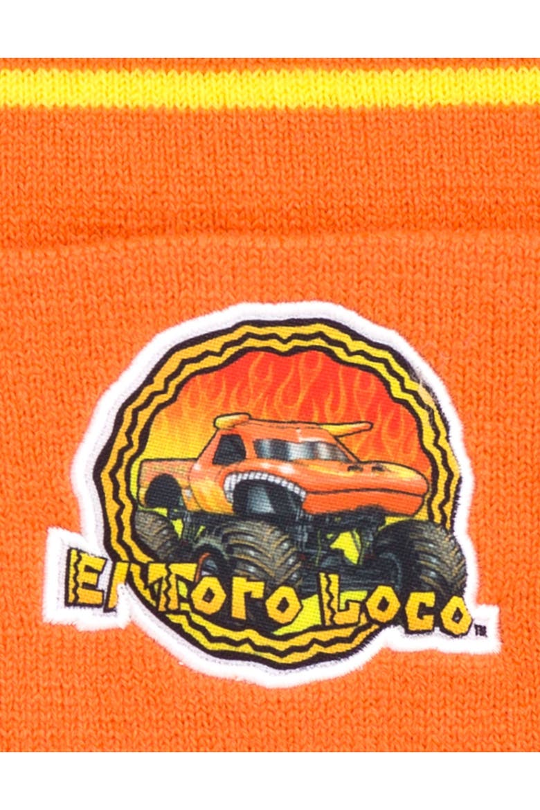 Knit Beanie Hat, Alternate, color, El Toro Loco Orange