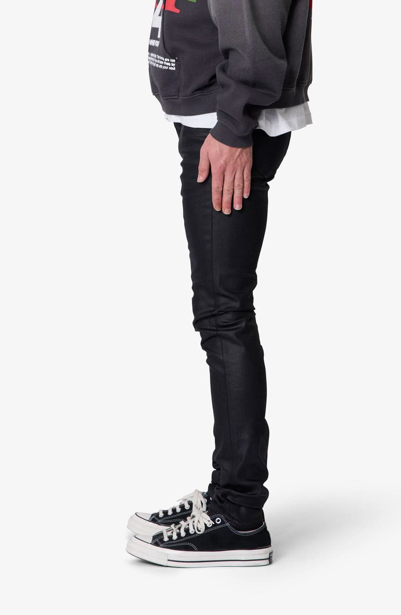 mnml Skinny Waxed Jeans, Alternate, color, 