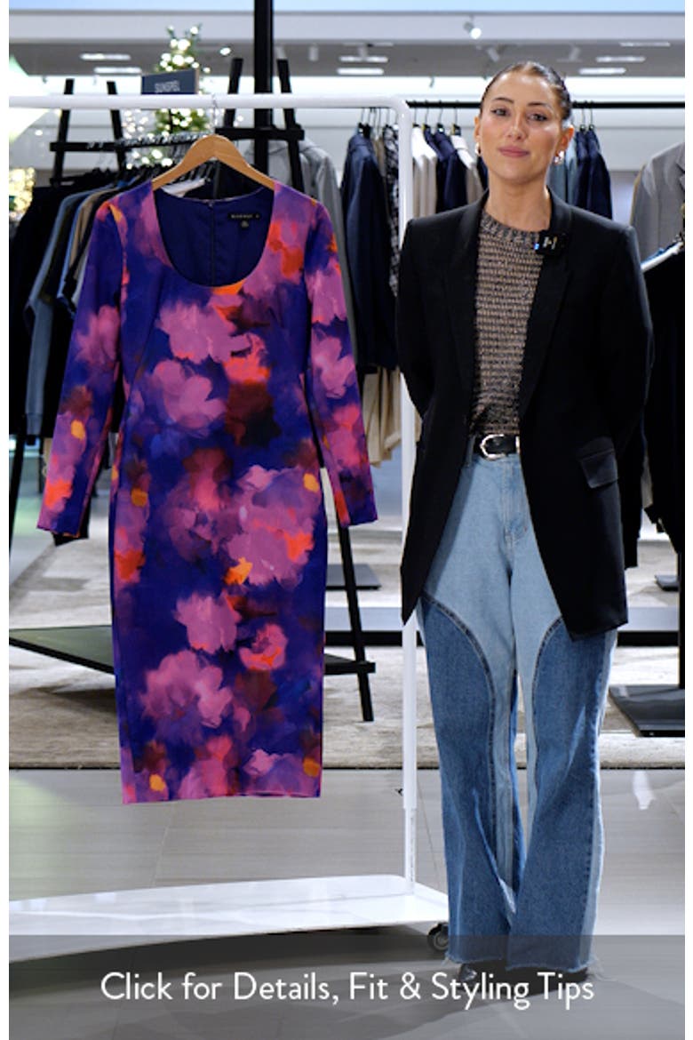 Naylah Long Sleeve Sheath Dress video