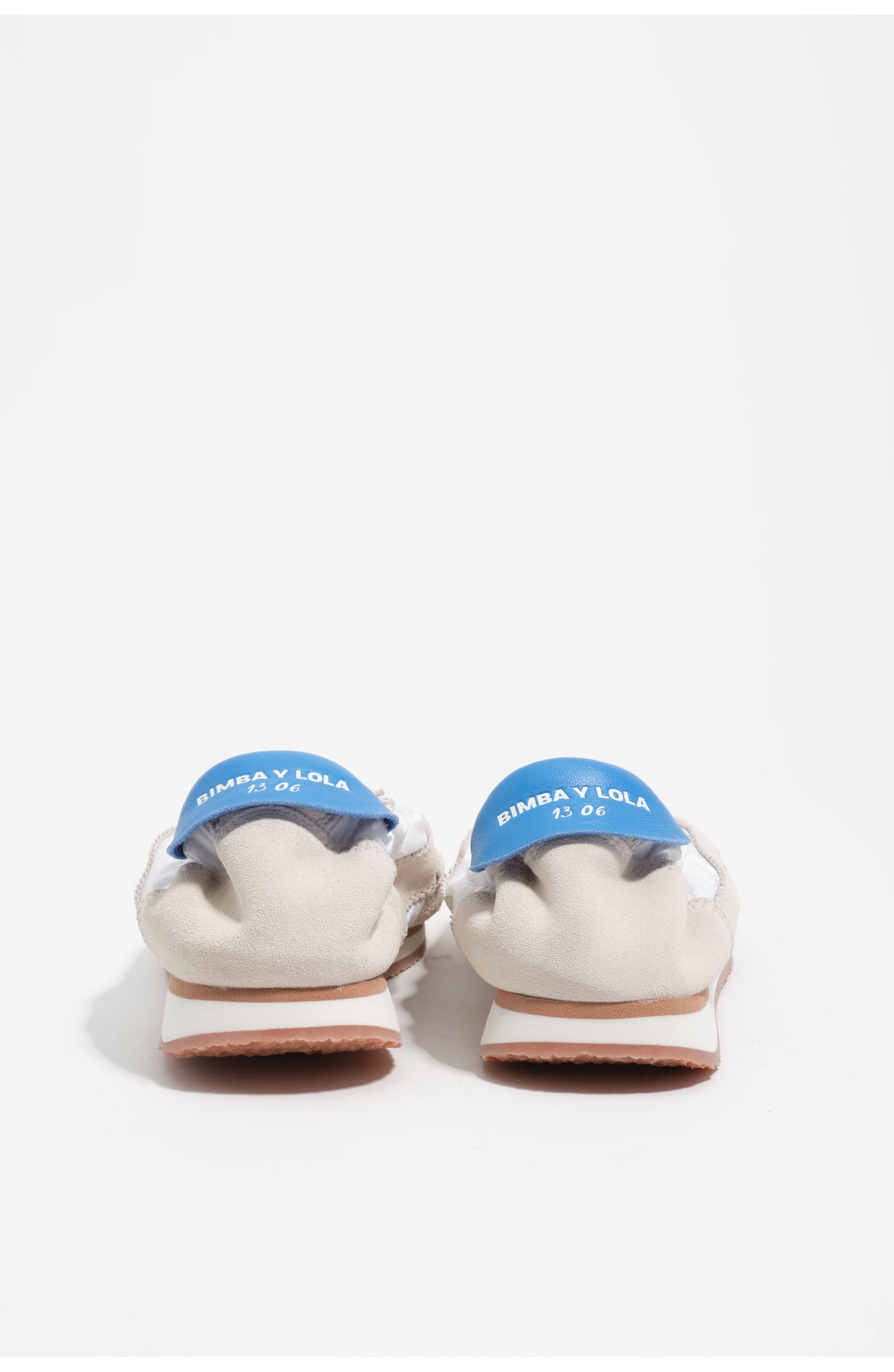 Suede & Nylon Elastic Sneakers, Alternate, color, OFF WHITE