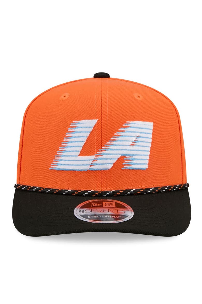 Men's New Era Orange/Black LA Clippers 2025/26 City Edition 9SEVENTY Adjustable Hat, Alternate, color, Orange
