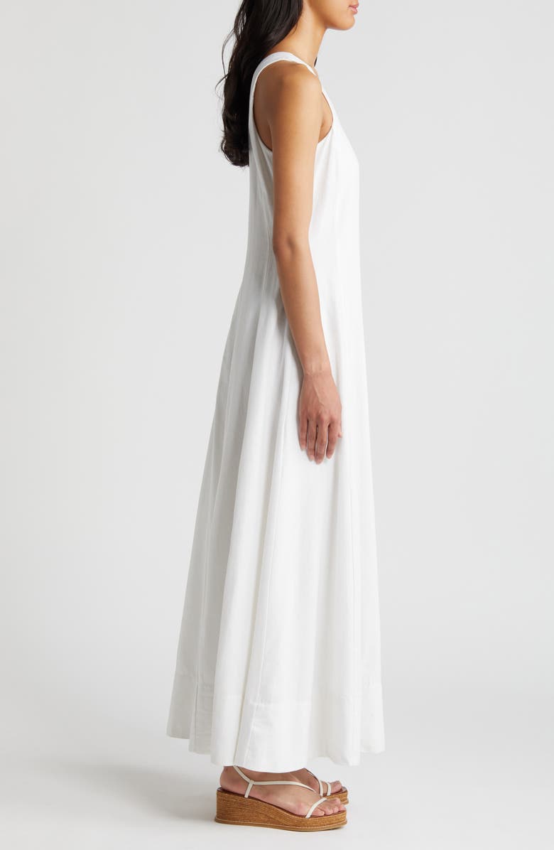 Halogen<sup>®</sup> Linen Blend Maxi Dress, Alternate, color,