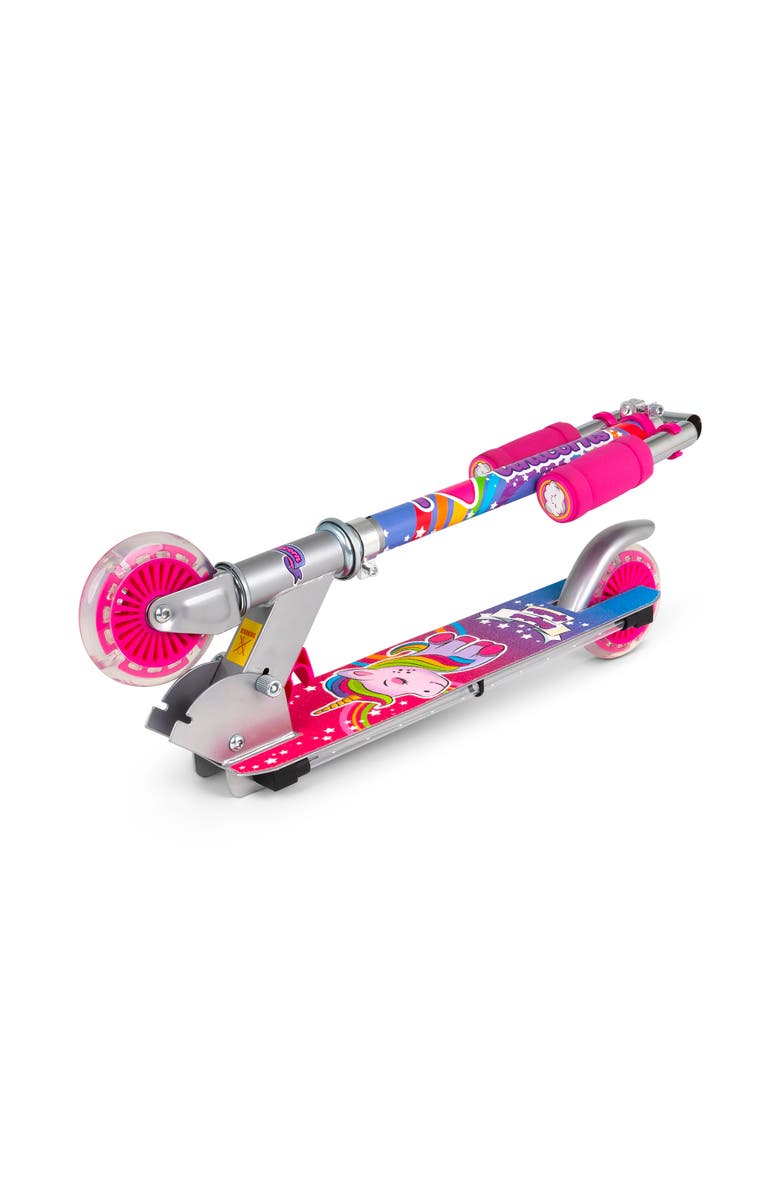 Ozbozz Flashing Scooter Unicorn Sparkles Lightup Wheels, Alternate, color, Multicolored