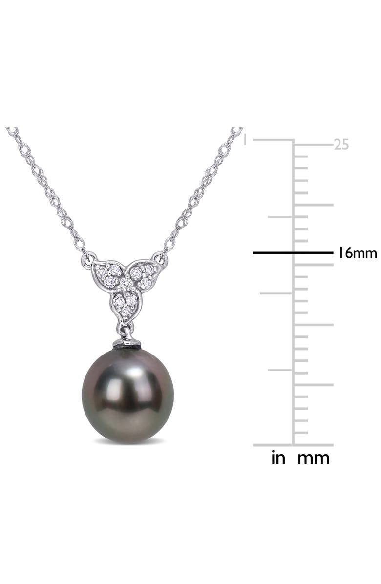 Julianna B. Cultured Pearl & Diamond-Accent Necklace 10k, Alternate, color, 