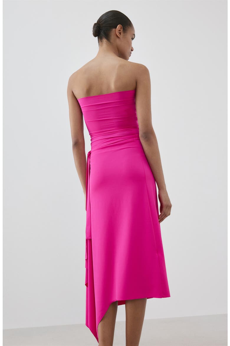 Asymmetric Midi Skirt, Alternate, color, FUCHSIA