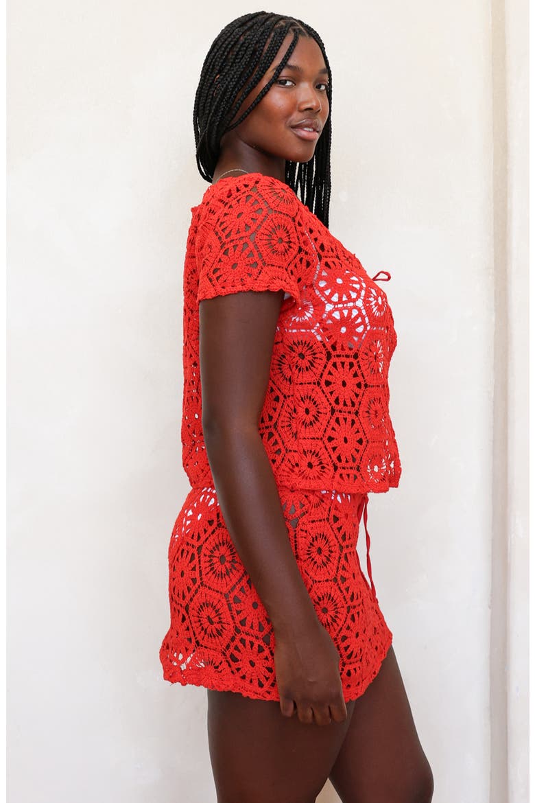 Salt Life Blouse Top, Alternate, color, Cherry Cola