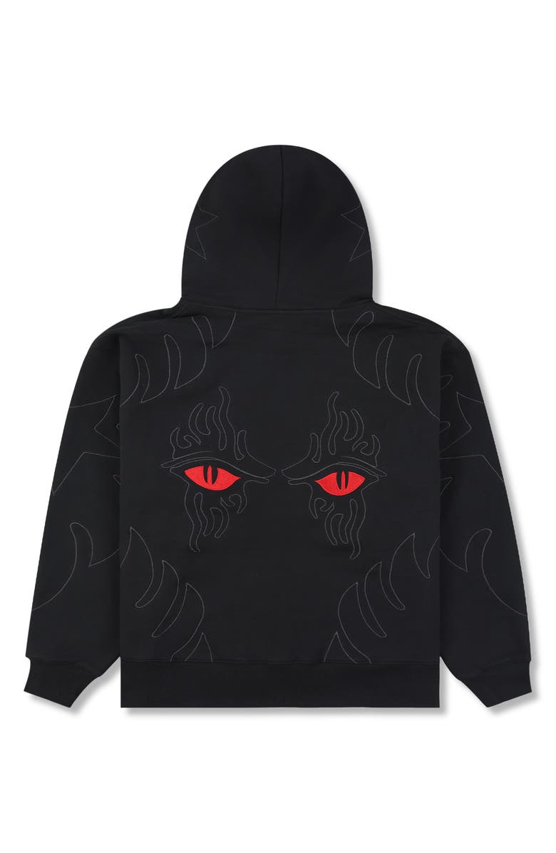 PLEASURES Afterlife Cotton Blend Hoodie, Alternate, color, Black