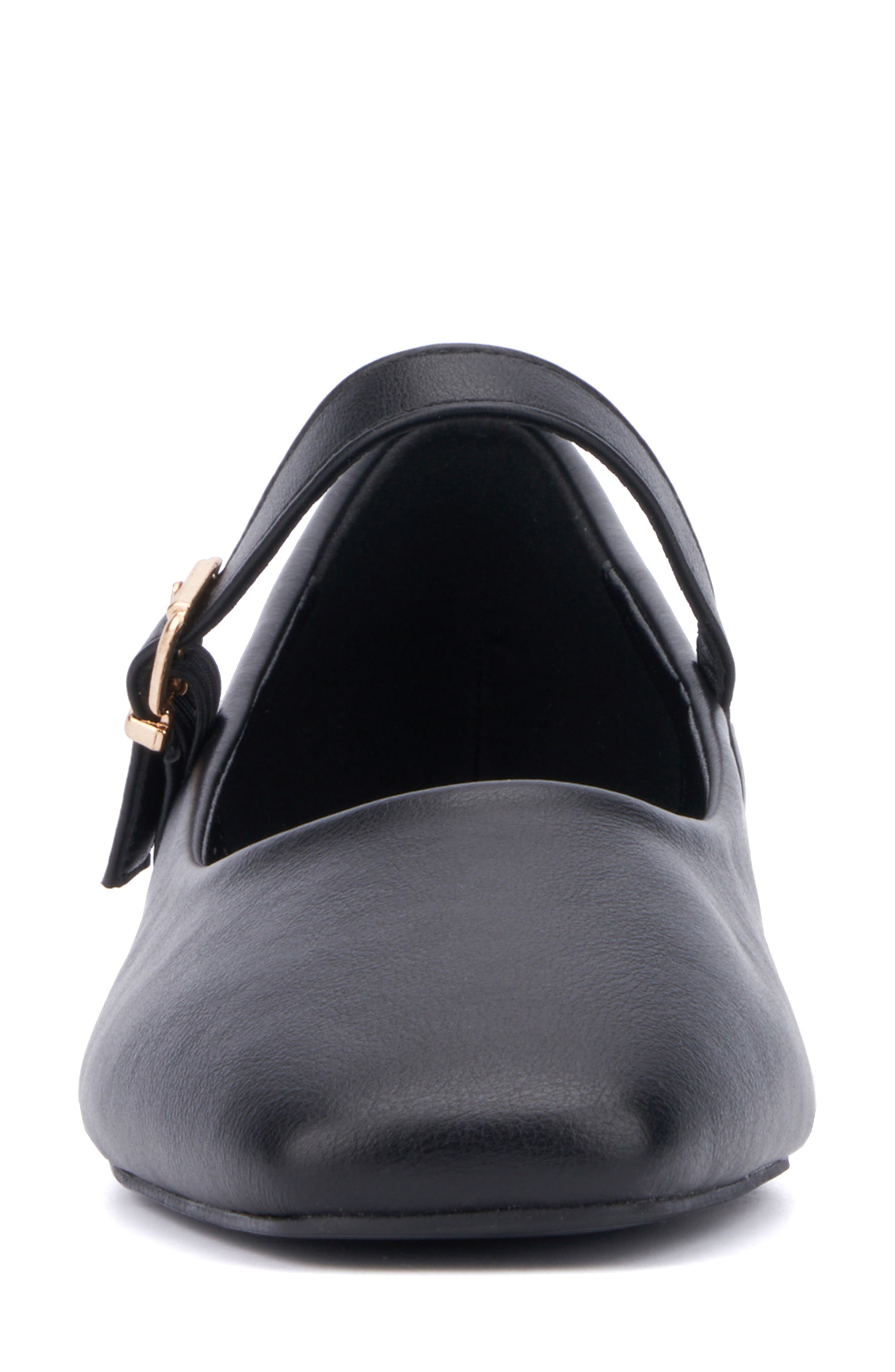 NEW YORK AND COMPANY Page Mary Jane Ballet Flat, Alternate, color, Black