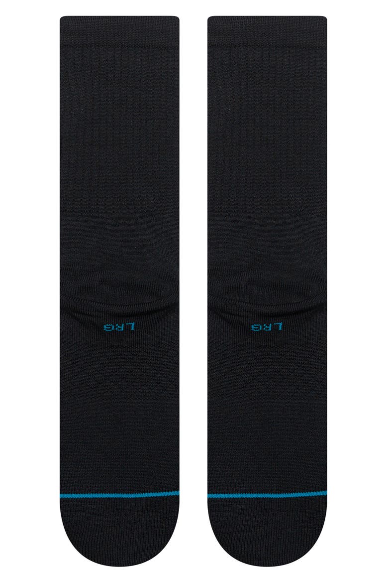 Extra Dirty Crew Socks, Alternate, color, BLACK