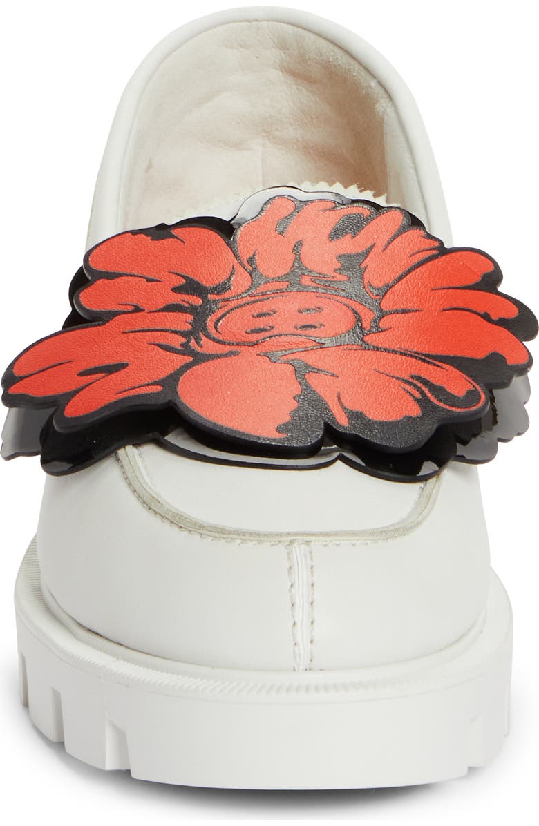 Christian Louboutin x Shun Sudo Button Flower Moc Toe Lug Loafer, Alternate, color,