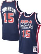 Mitchell & Ness Men's Mitchell & Ness Magic Johnson Navy USA Basketball 1992 Dream Team Authentic Jersey