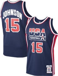 Mitchell & Ness Men's Mitchell & Ness Magic Johnson Navy USA Basketball 1992 Dream Team Authentic Jersey
