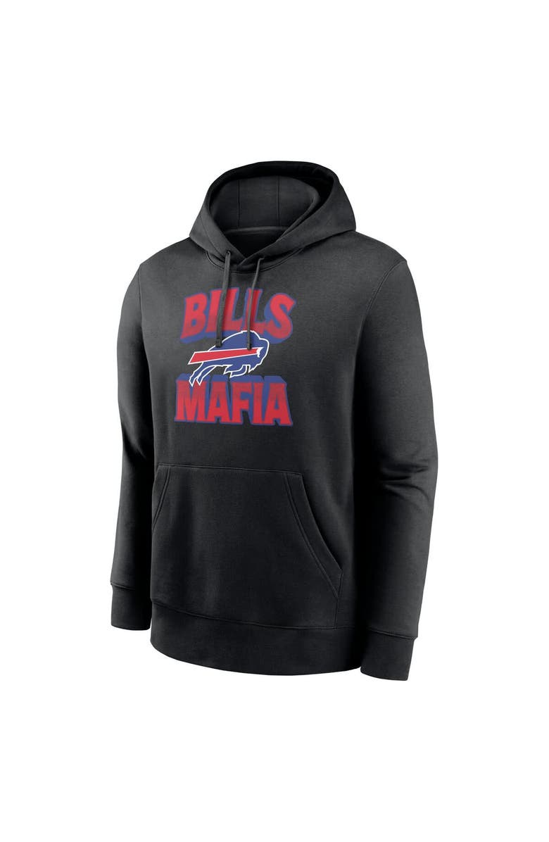 Nike Men's Nike Black Buffalo Bills End Zone Score Club Fleece Pullover Hoodie, Alternate, color, 