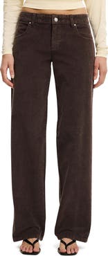 Cotton On Women's Low Rise Straight Cord Pant