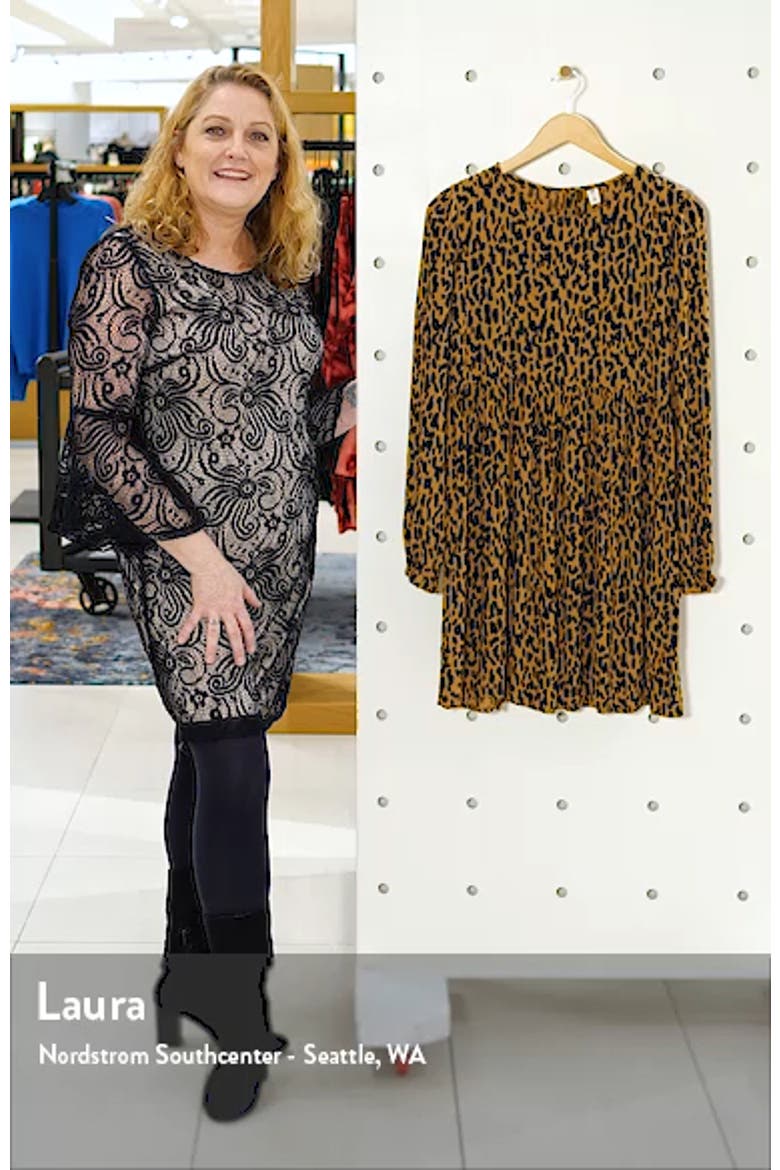 Print Long Sleeve Dress video