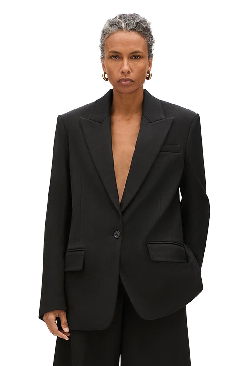 Oversized Tailored Jacket, Main, color, Black