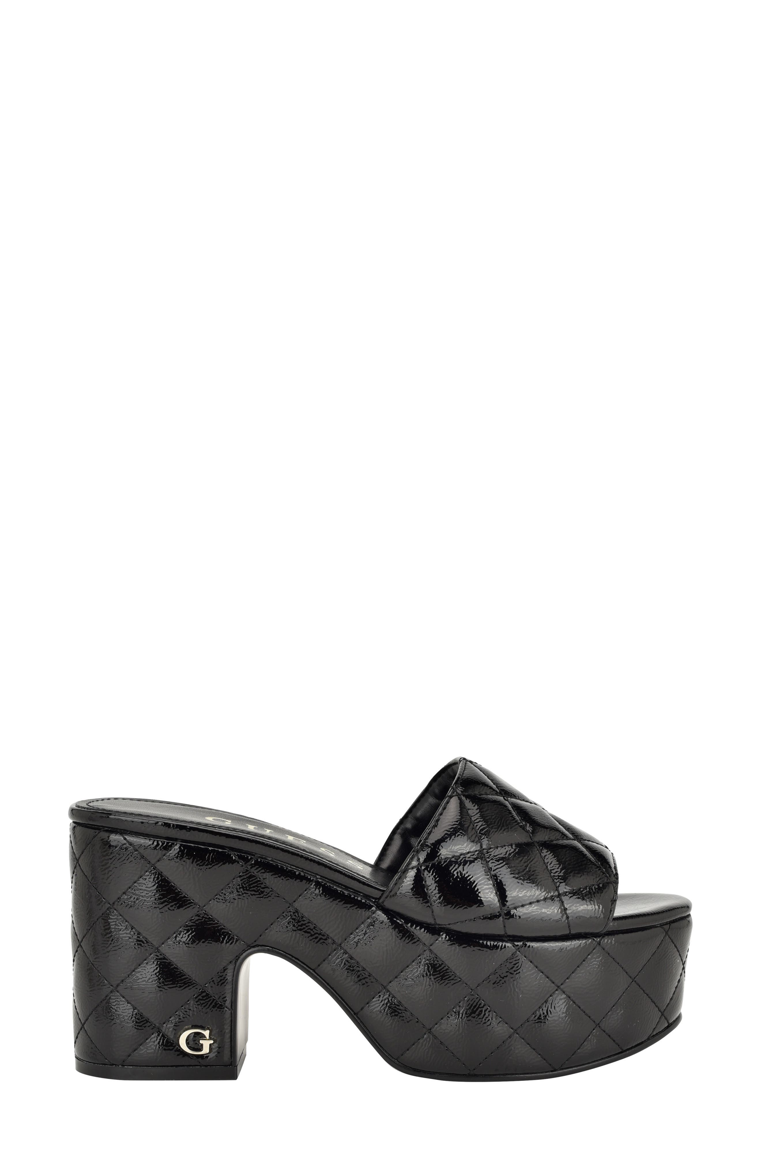 GUESS Yanni Platform Slide Sandal, Alternate, color, 