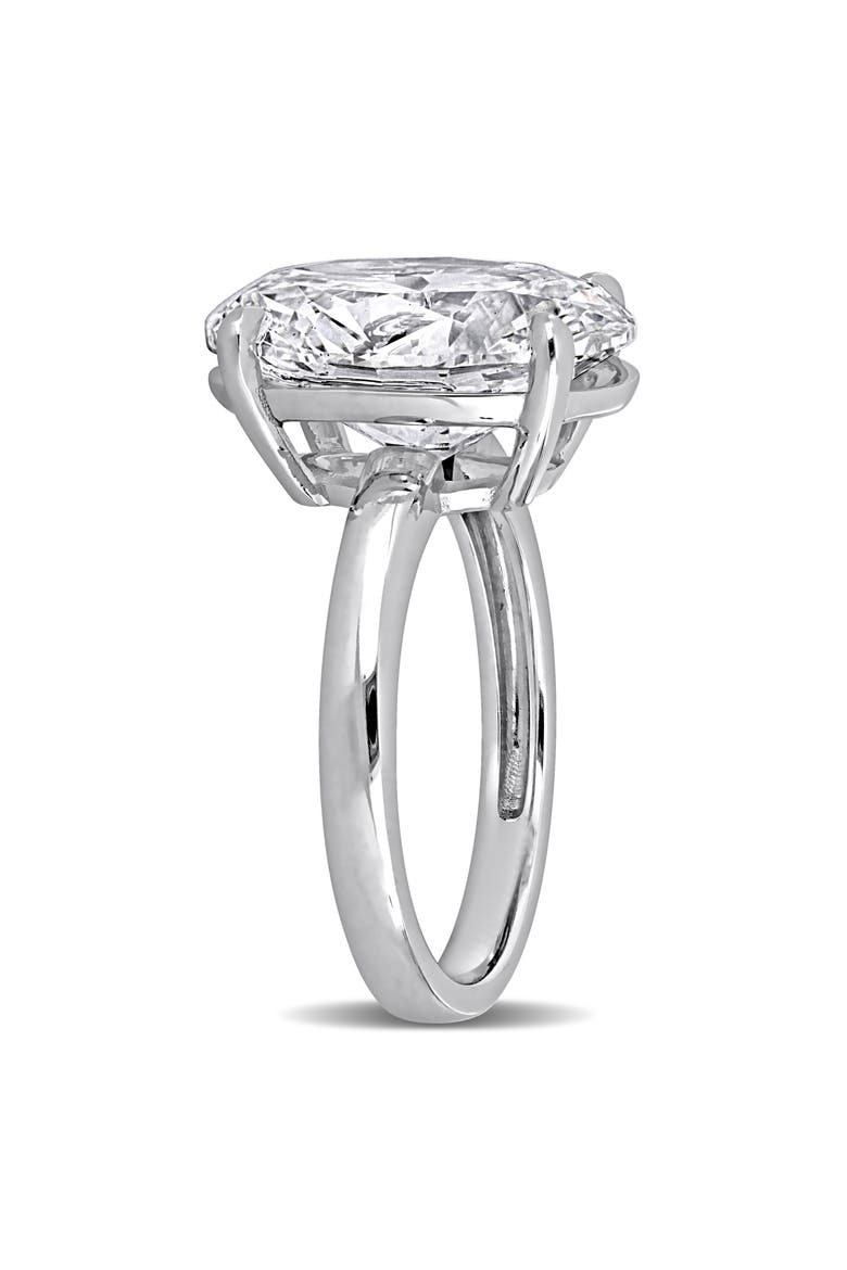 7 CTW Lab-Grown Diamond Oval Solitaire Ring 14k, Alternate, color, White Gold
