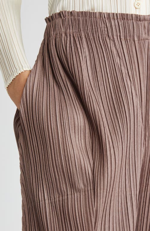 Issey Miyake Pleated Trousers In Brown