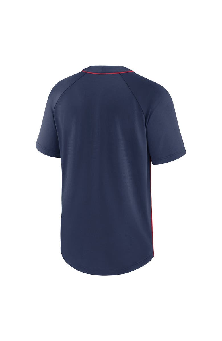Nike Men's Nike Navy/Red Boston Red Sox City Plate Performance Henley Raglan T-Shirt, Alternate, color, 