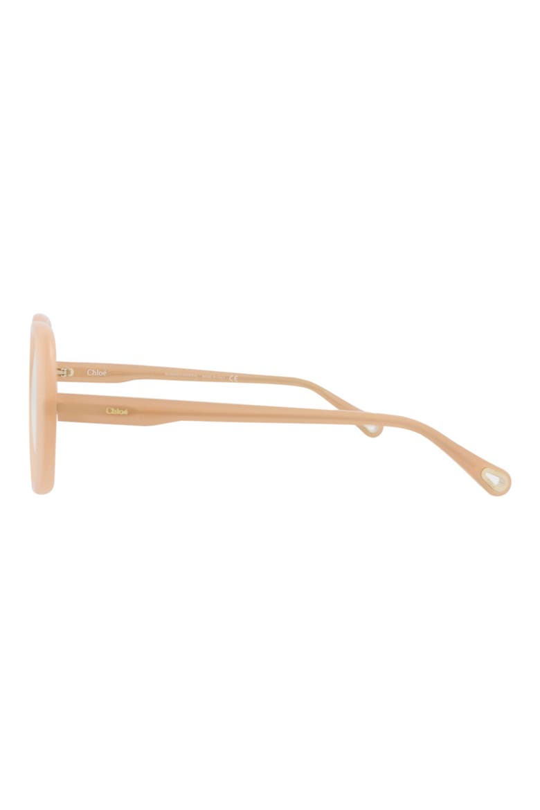 51mm Square Optical Glasses, Alternate, color, NUDE NUDE TRANSPARENT