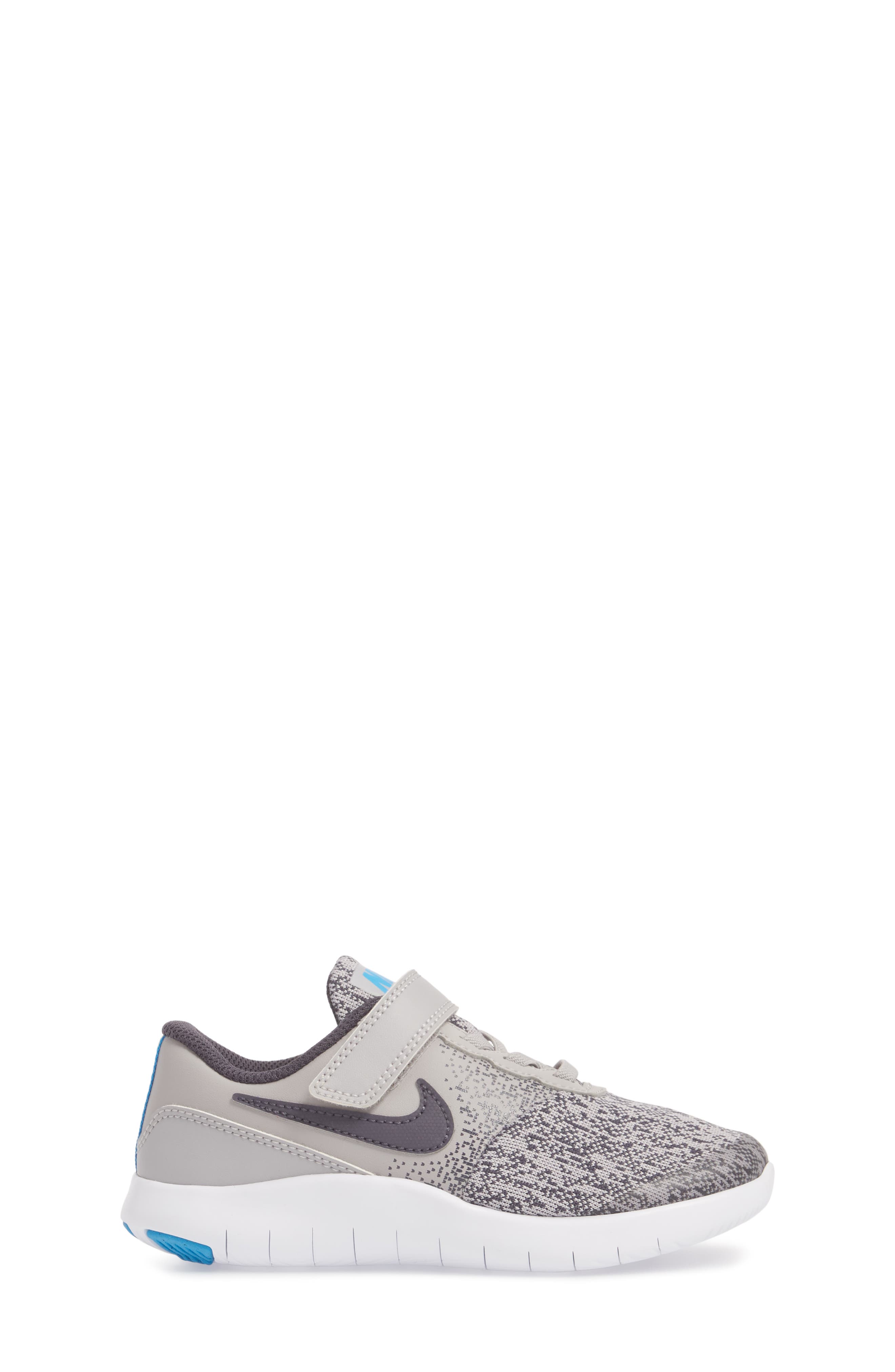 Flex Contact Running Shoe, Alternate, color, ATMOSPHERE GREY/ LASER ORANGE