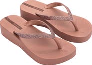 Ipanema Ipa Glitter Wedge Flip Flop