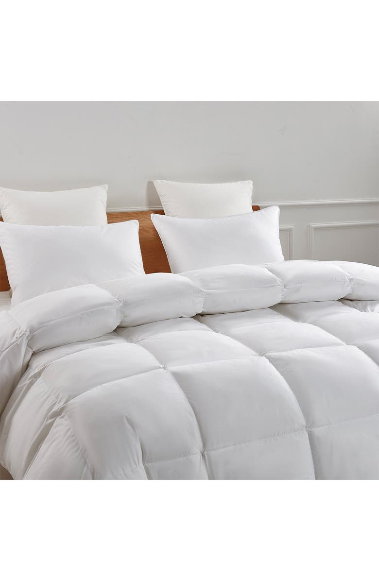 BLUE RIDGE HOME FASHIONS Serta 233TC  Extra Warmth Goose Feather & Goose Down Fiber Comforter - King - White, Alternate, color, White