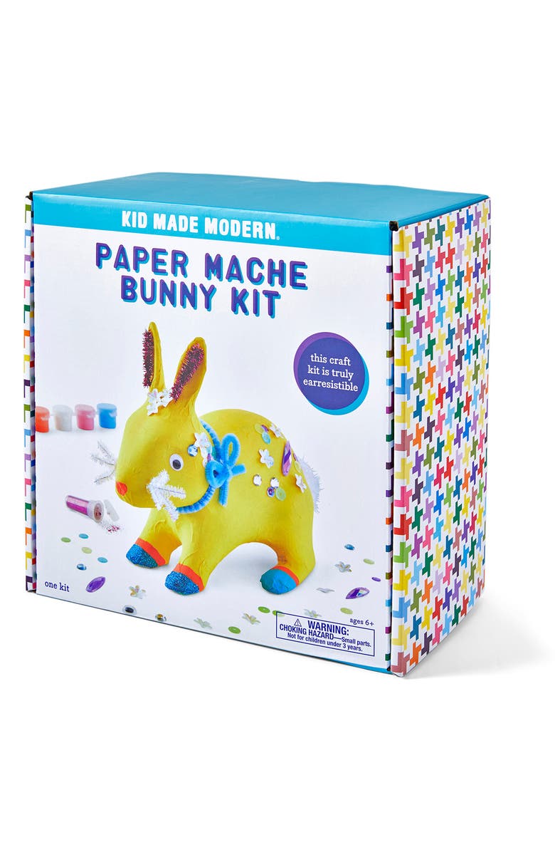 Kid Made Modern Paper Mache Bunny Kit, Alternate, color,