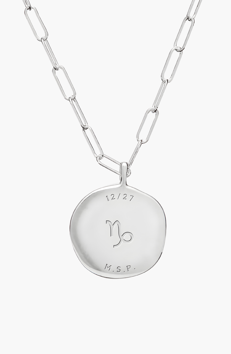 Birthdate Co. The October Birthdate Silver Pendant, Alternate, color, 