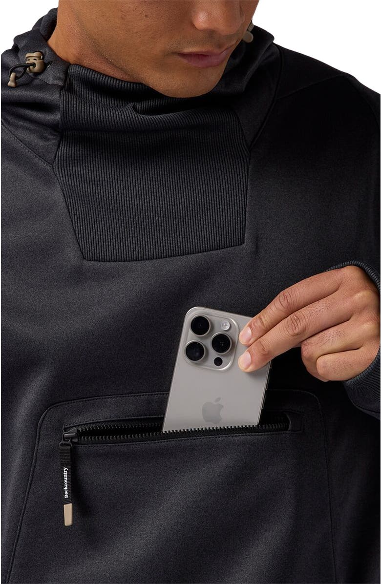 Backcountry Meltdown Water-Resistant Hoodie - Men's, Alternate, color, Black Heather