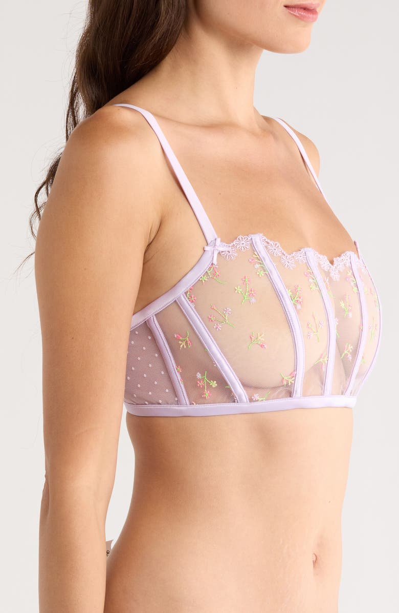 Etam Reveuse Bustier, Alternate, color, Lilac