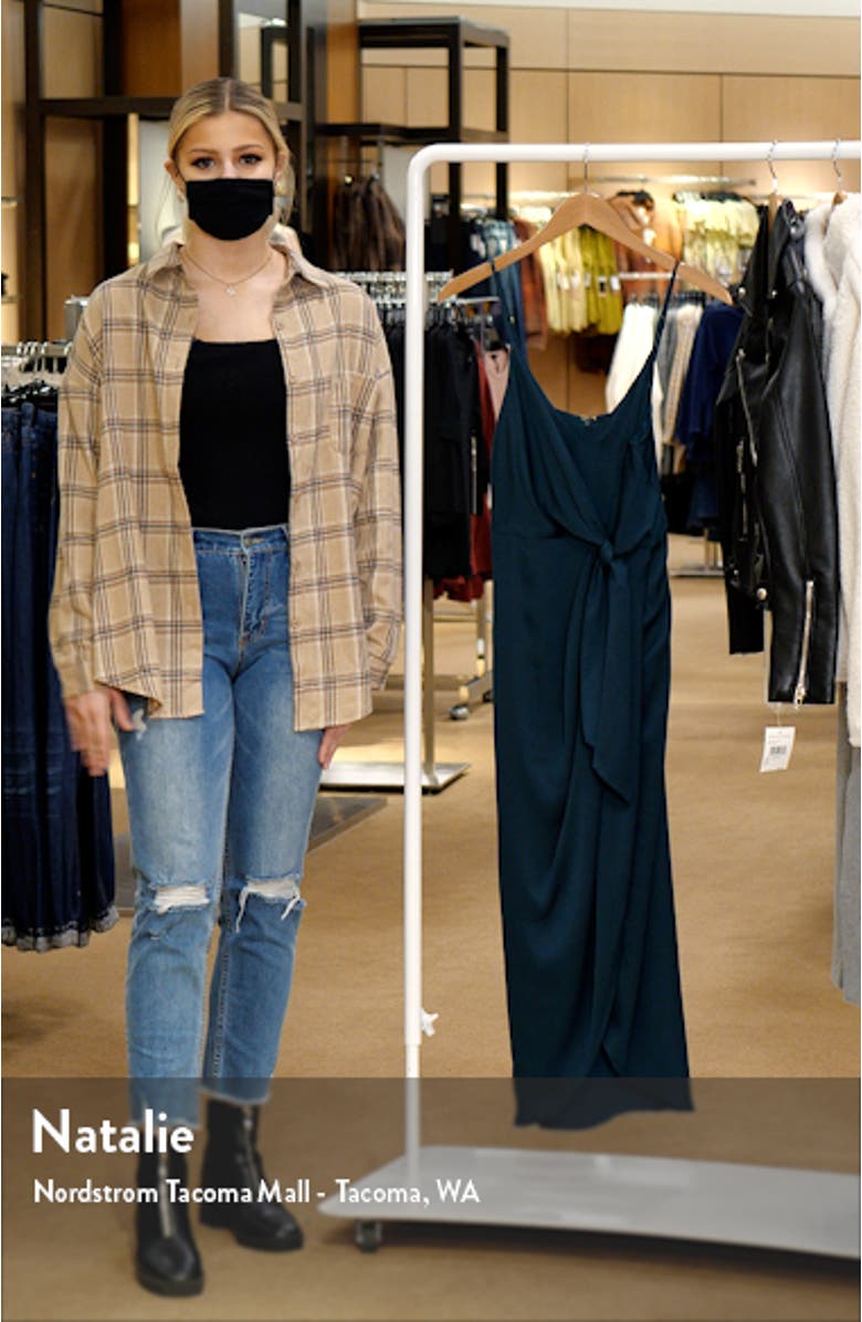 Luxe Tie Front Cocktail Dress, sales video thumbnail