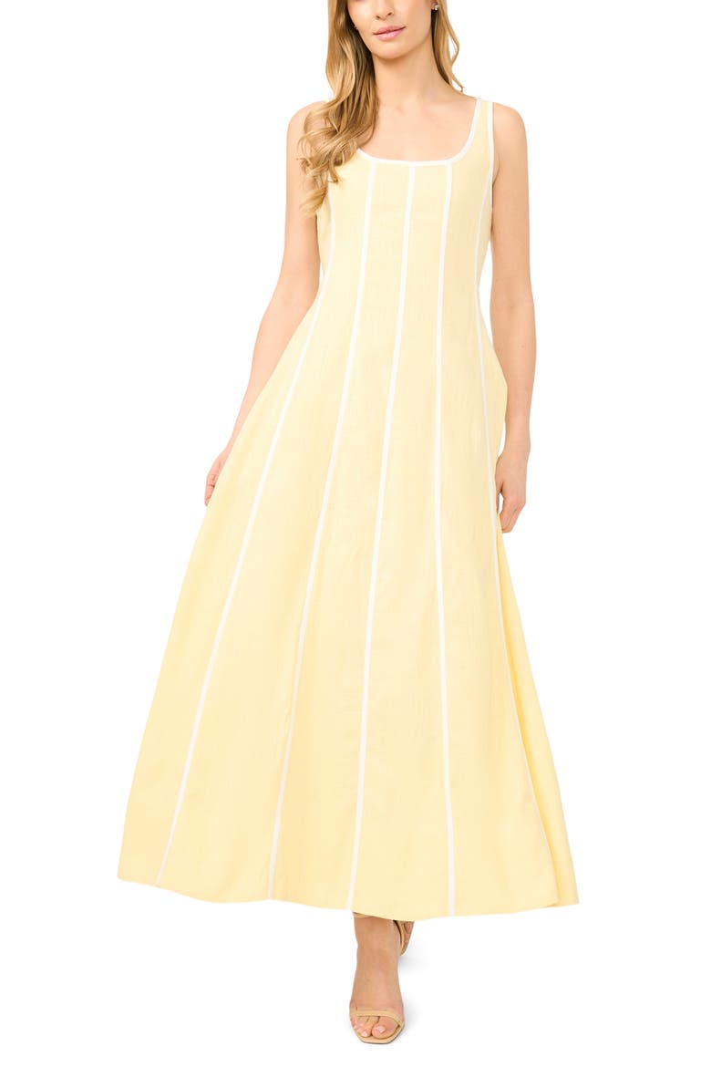 Stripe Maxi Dress, Main, color, PASTEL YELLOW