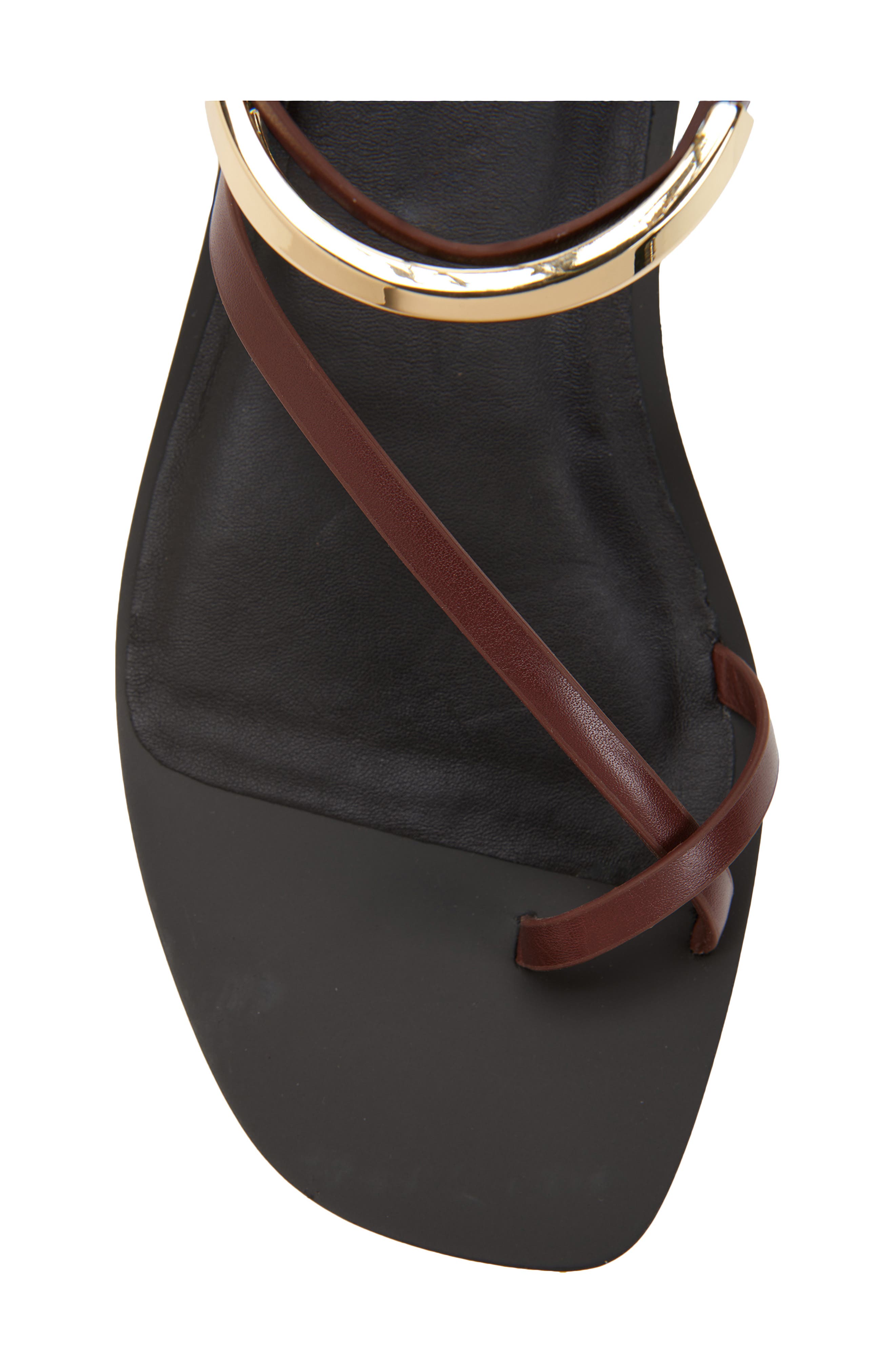 Madewell Lisbon Ankle Wrap Sandal, Alternate, color, Cherry Wood